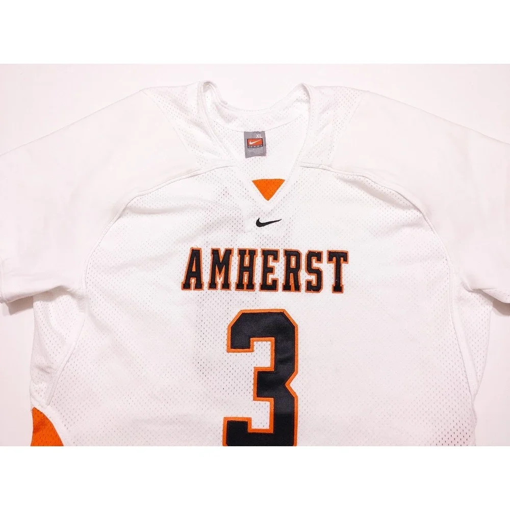 NIKE Amherst Tigers Lacrosse Jersey Central High School New York White‎ Men's XL